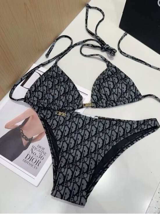 Dior Other - Dior Patterned Triangle Bikini Set M